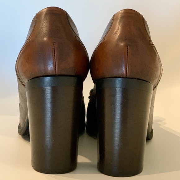 Salvatore Ferragamo Pump Shoes Brown Leather - Picture 5 of 7